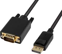 Display Port to VGA Video Cable Male to Male