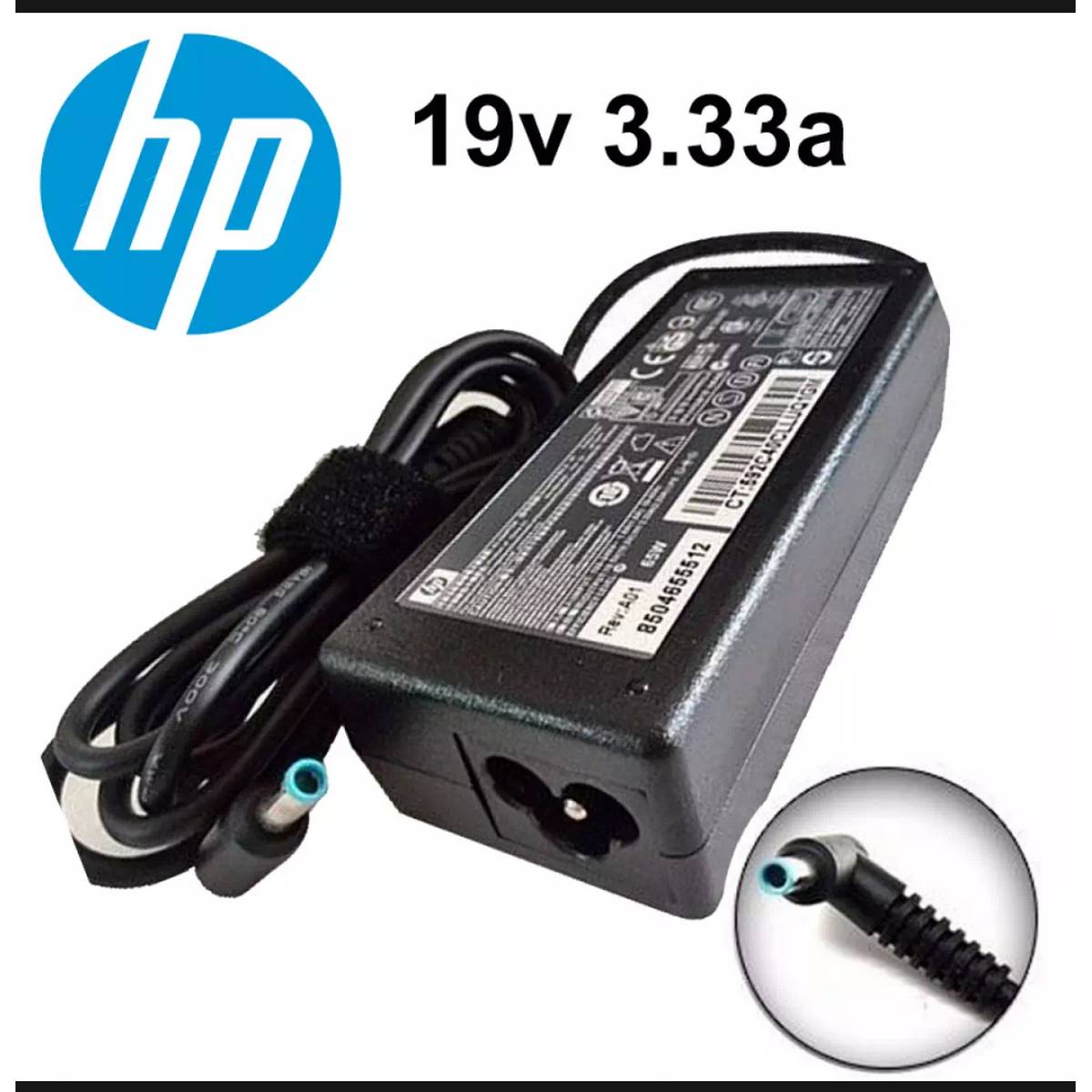 HP Laptop Charger 19.5V 3.33A BLUE PIN 65W