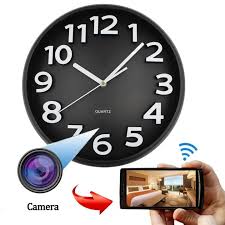 WiFi Wall Clock Camera 1080p Full HD – Hidden Spy Cam with Night Vision, Motion Detection, Live View &amp; Remote Monitoring, Supports 128GB SD Card, iOS &amp; Android App