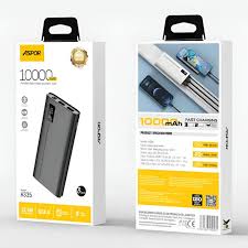 Aspor A335 10000mAh 22.5W Power Bank – PD + QC 3.0 Fast Charging with LCD Display