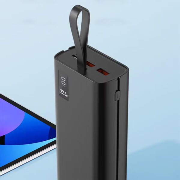 Aspor A337 30000mAh 22.5W Power Bank – PD + QC 3.0 Fast Charging with LCD Display