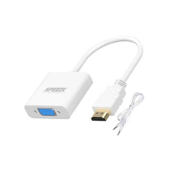 HDMI to VGA Converter with Audio Support High-Quality Video &amp; Sound Adapter