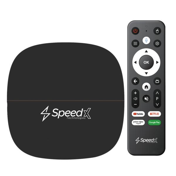 SPEEDX Pixel4K X20 Plus Android 10.0 4K Smart TV Box 2GB RAM 16GB ROM with Air Mouse &amp; Voice Control