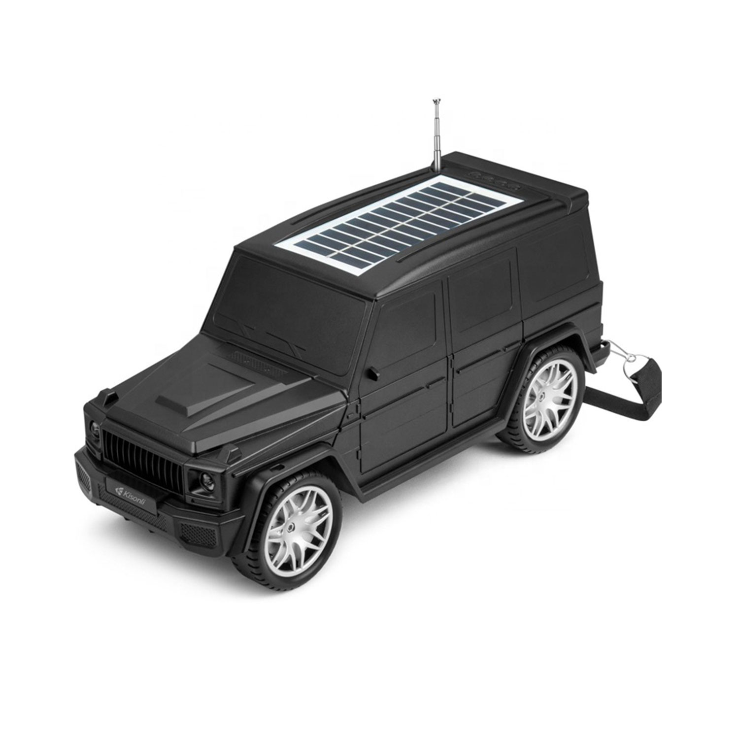 Kisonli B2 10W Solar Charging FM Modern Car Wireless Portable Bluetooth Speaker