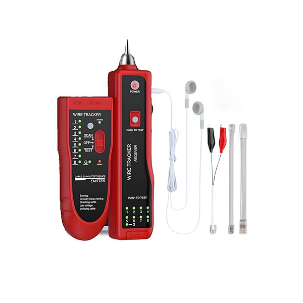 868 Multifunction Network LAN and Phone Cable Tester with Wire Tracker – RJ45/RJ11/USB/Coaxial Cable Diagnostic Tool