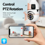 Smart WiFi Bulb Camera V360 Dual Lens